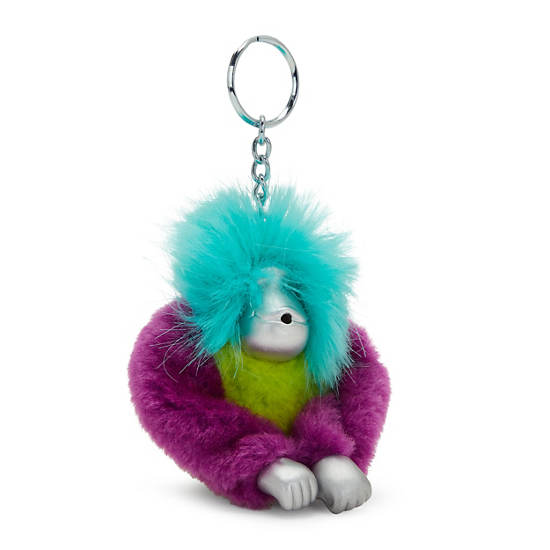 Akcesoria Kipling Fun Hair Sven Monkey Keychain Czerwone Zielone | PL 1274BE